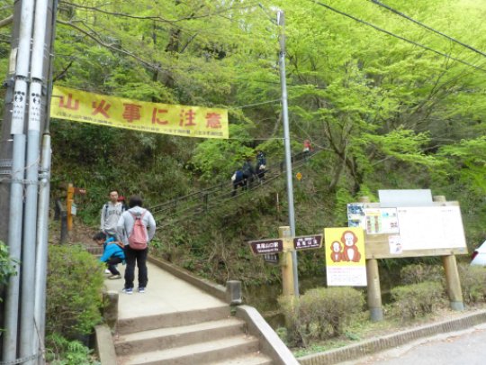 稲荷山コース登り口